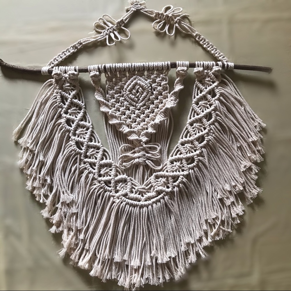 Boho chic Macrame wall hanger